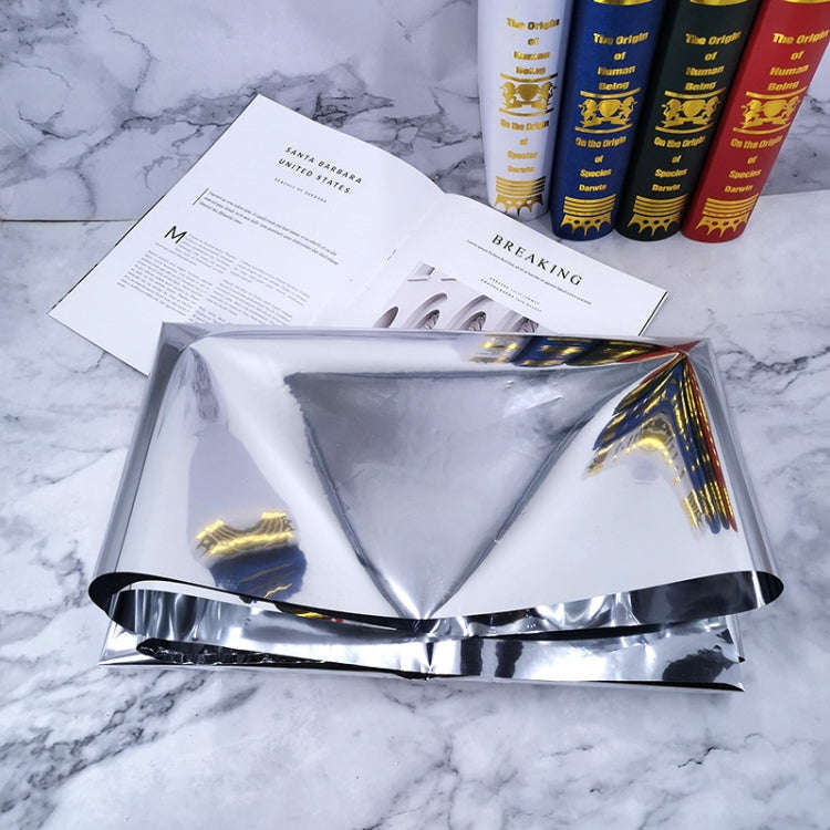 Photo Background Paper Wrinkled Reflective Tin Foil Paper, Specification: Reflective Paper 1x5m