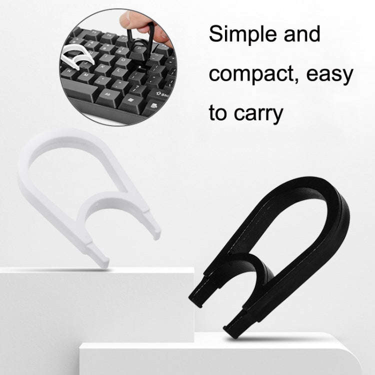 30PCS Computer Keyboard Key Puller Cleaning Key Removal Tool(White)