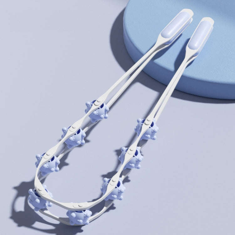 Shoulder Neck&Back Dredging Meridian Manual Roller Massager(Sky Blue)