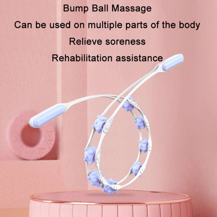 Shoulder Neck&Back Dredging Meridian Manual Roller Massager(Sky Blue)