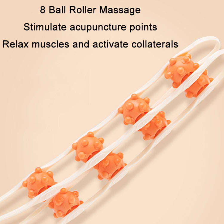 Shoulder Neck&Back Dredging Meridian Manual Roller Massager(Pink)