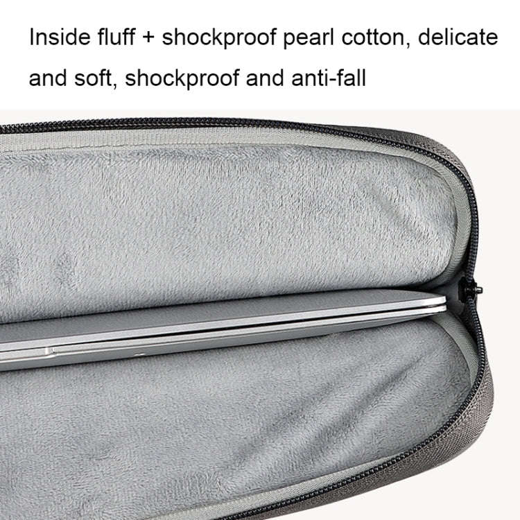 ND01DZ Double Layer Waterproof Laptop Liner Bag, Size: 14.1-15.4 inches(Dark Gray)