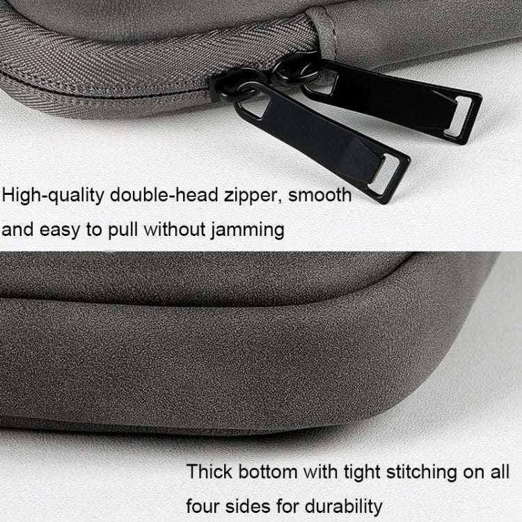 ND01DZ Double Layer Waterproof Laptop Liner Bag, Size: 14.1-15.4 inches(Dark Gray)