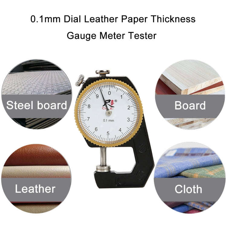 CHIXI Handheld Thickness Gauge Paper Thickness Gauge, Specification: Boutique 0-20mm Flat Head