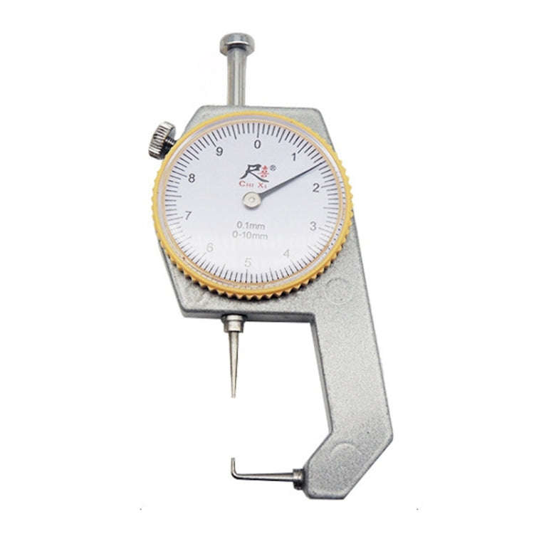 CHIXI Handheld Thickness Gauge Paper Thickness Gauge, Specification: Mid-range 0-10mm Curved Point