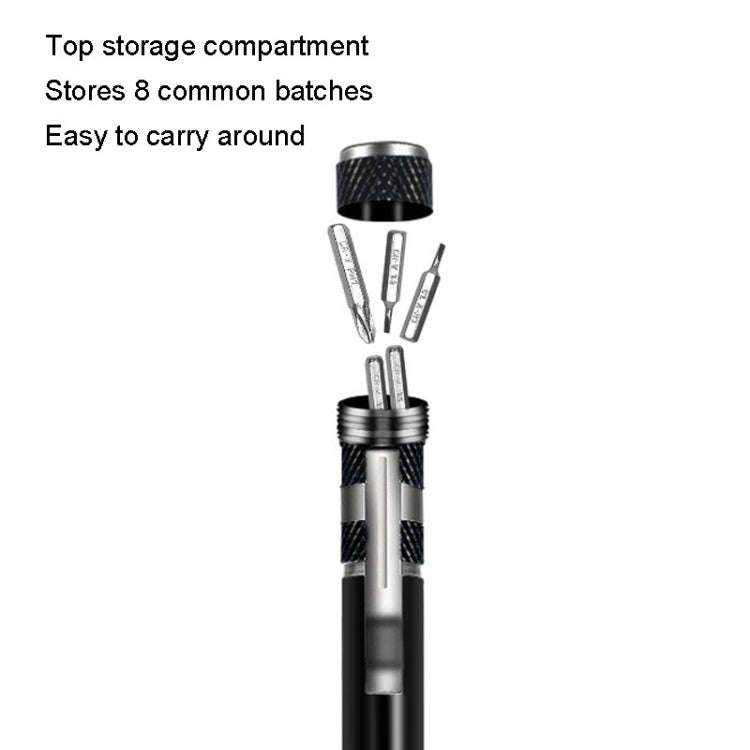 8 In 1 Screwdriver Aluminum Alloy Combination Disassembly Pen Repair Screwdriver(Silver)
