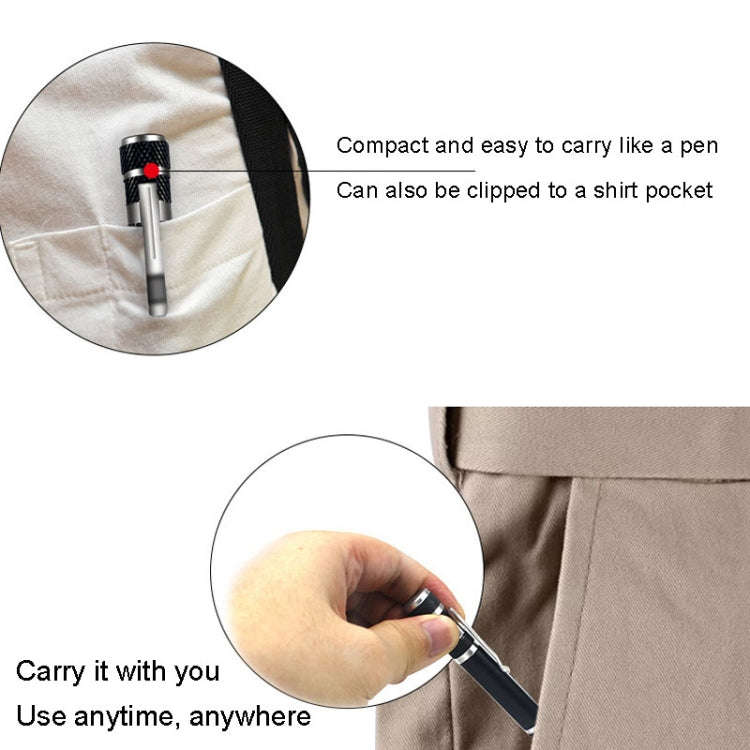 8 In 1 Screwdriver Aluminum Alloy Combination Disassembly Pen Repair Screwdriver(Red)