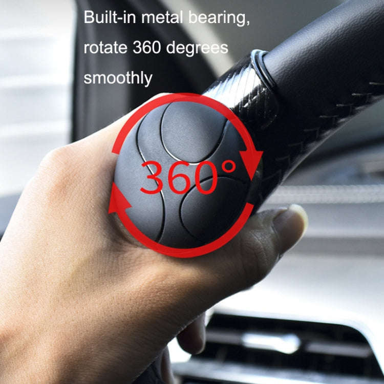 2PCS Automotive Silicone Bearing Steering Wheel Booster(Black)