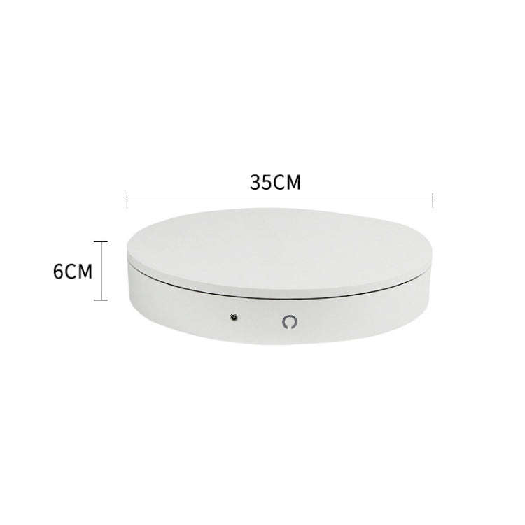 Electric Rotating Display Stand Electric Turntable, Specifications: Chinese Plug(White)