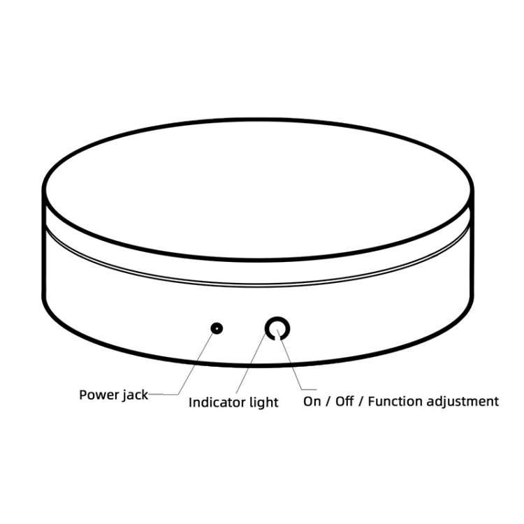 Electric Rotating Display Stand Electric Turntable, Specifications: Chinese Plug(White)