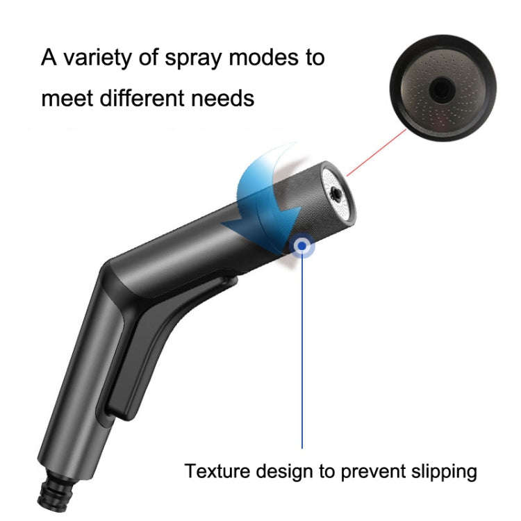 YYS-491 Aluminum Alloy Car Wash High Pressure Sprinkler Household Car Wash Tool Set(Black)