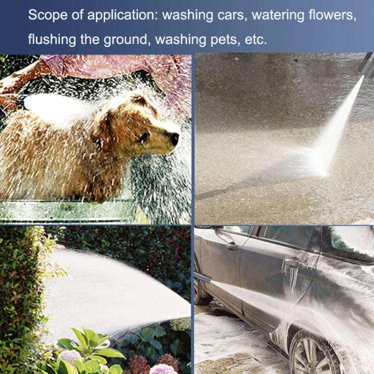 YYS-491 Aluminum Alloy Car Wash High Pressure Sprinkler Household Car Wash Tool Set(Black)