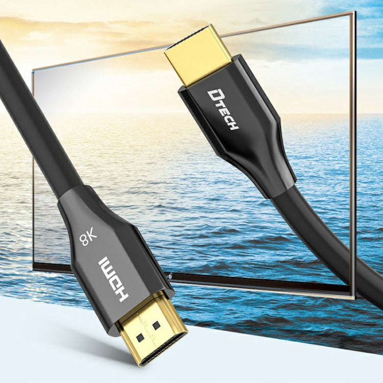 DTECH HDMI 8K 60Hz HD Optical Fiber Line TV Display Projector Extension Line 1.5m