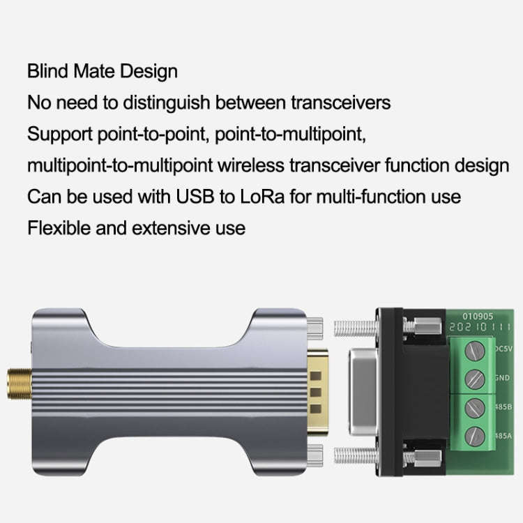 DTECH IOT5060A RS485 To LORA Serial Port Wireless Transmission Module