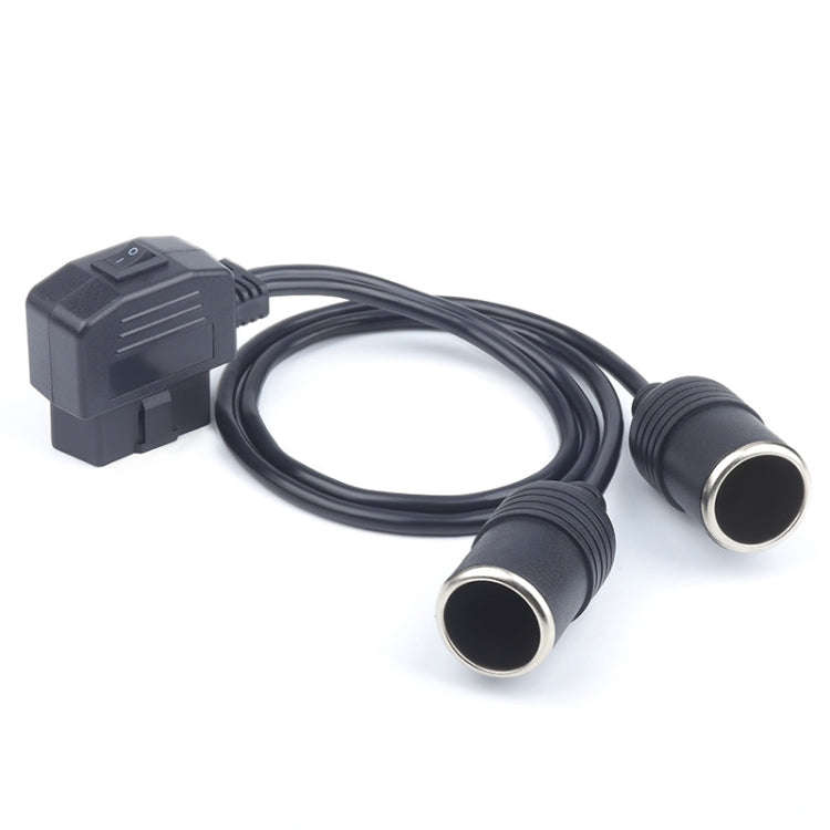 Car OBD To Cigarette Lighter Female Seat Driving Recorder Power Cord 60cm
