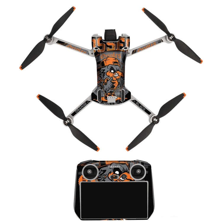 Sunnylife Drone+Remote Control Protective Sticker For DJI Mini 3 Pro RC Version(Irimitent Eagle)