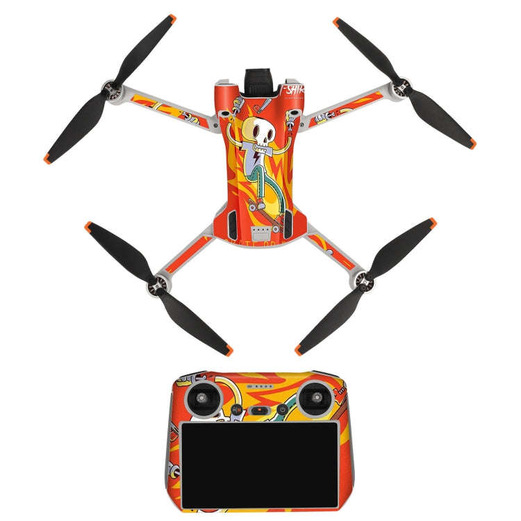Sunnylife Drone+Remote Control Protective Sticker For DJI Mini 3 Pro RC Version( Skateboard)
