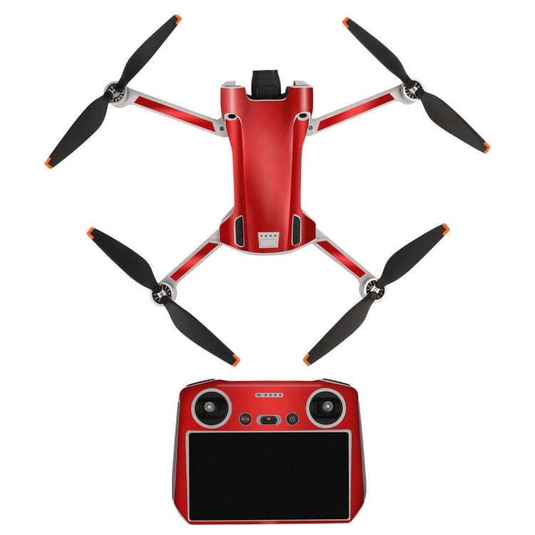 Sunnylife Drone+Remote Control Protective Sticker For DJI Mini 3 Pro RC Version(Aurora Red)