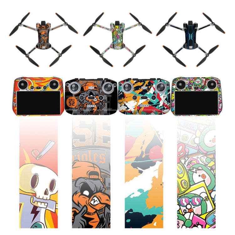 Sunnylife Drone+Remote Control Protective Sticker For DJI Mini 3 Pro RC Version( Time Gate)