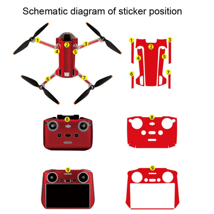 Sunnylife Drone+Remote Control Protective Sticker For DJI Mini 3 Pro RC Version( Time Gate)