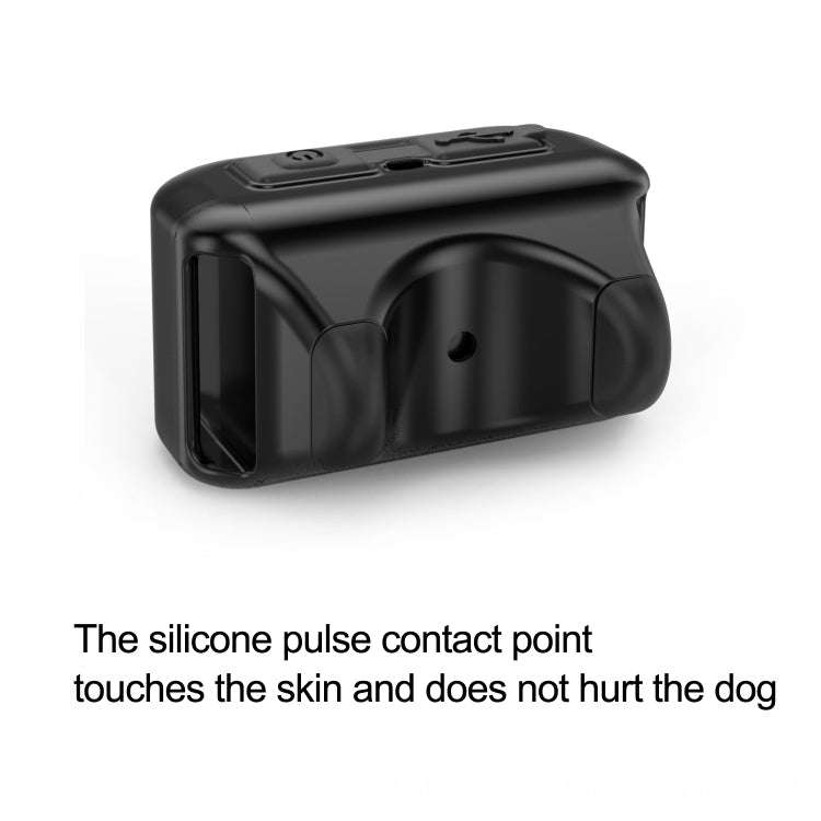 Pet Collar Trainer Rechargeable Automatic Bark Stop(Black White Spots)
