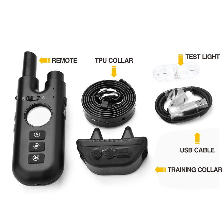 Intelligent Remote Control Dog Trainer Automatic Barking Stop Collar(White)
