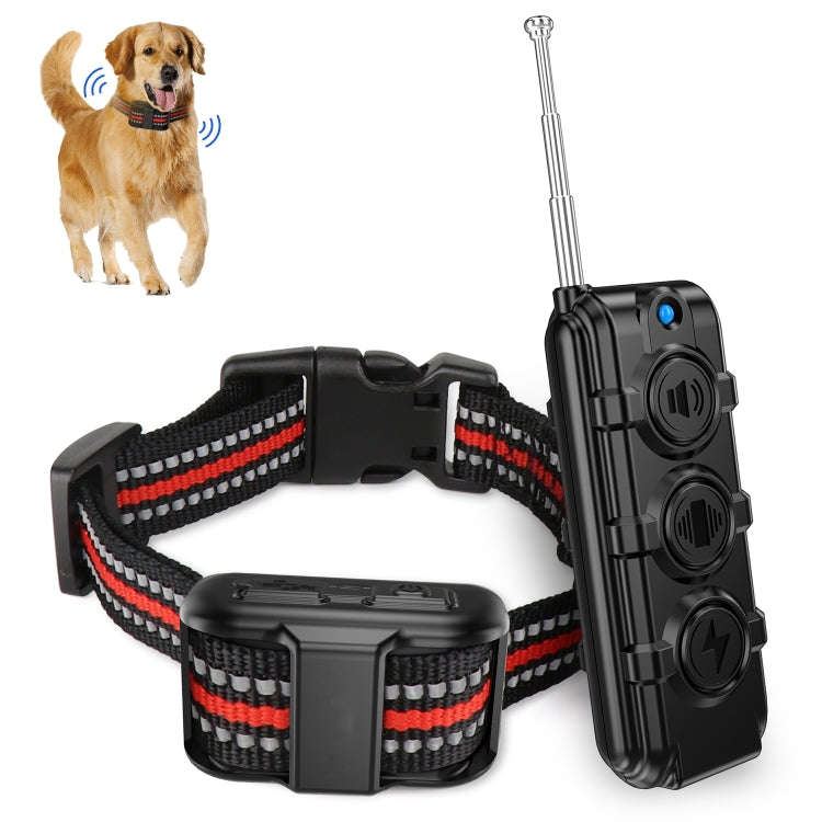 Electronic Dog Trainer Rechargeable Pet Remote Control Bark Stopper, Specification: 1 Drag 1 Red