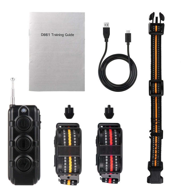 Electronic Dog Trainer Rechargeable Pet Remote Control Bark Stopper, Specification: 1 Drag 1 Red