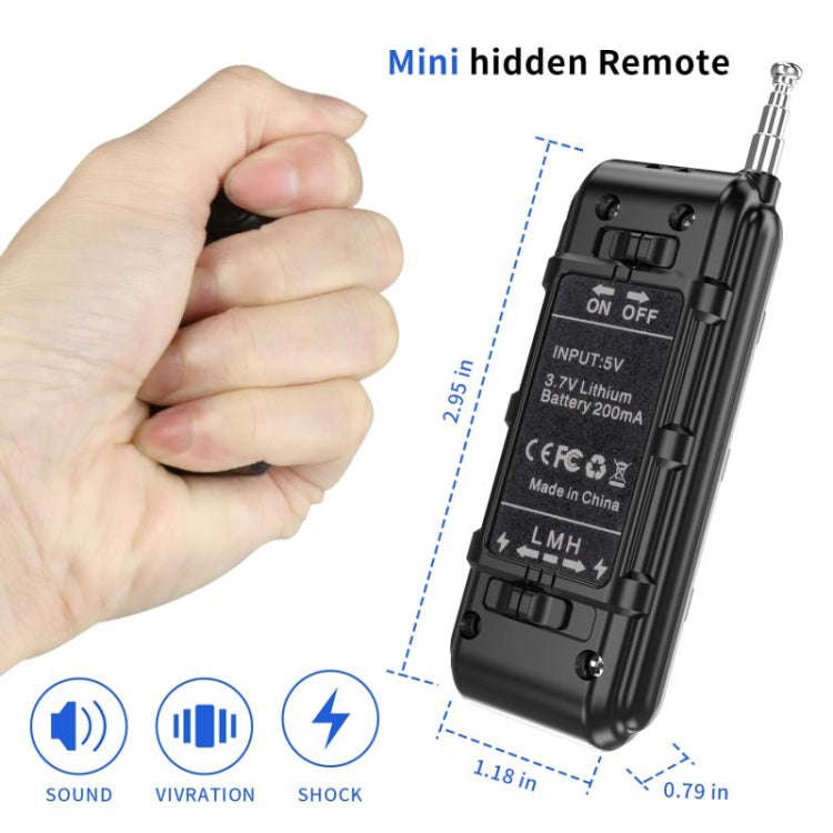 Electronic Dog Trainer Rechargeable Pet Remote Control Bark Stopper, Specification: 1 Drag 1 Red