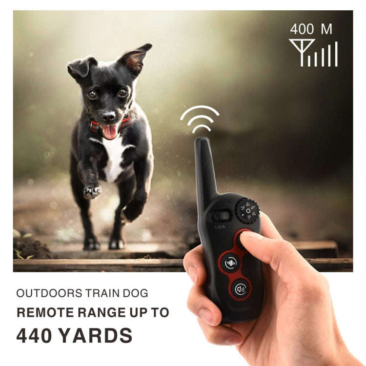 Remote Control Trainer Dog Collar Automatic Barking Stopper, Specification: 1 Drag 2 Red+Orange
