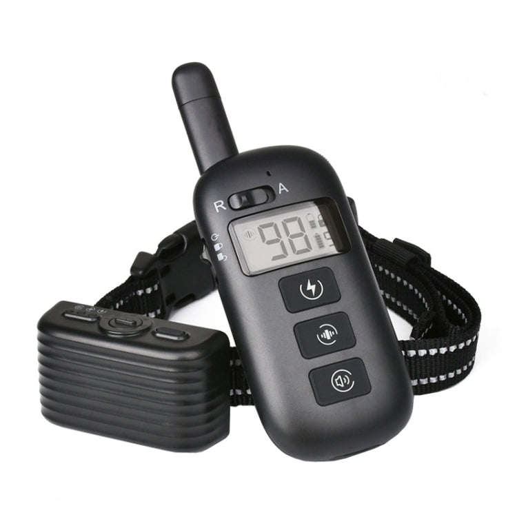 Remote Control Trainer Dog Collar Automatic Bark Stop Device, Specification: 1 Drag 1 (Black)
