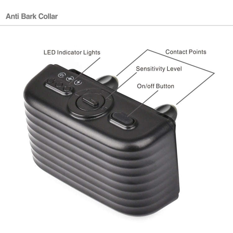 Remote Control Trainer Dog Collar Automatic Bark Stop Device, Specification: 1 Drag 3