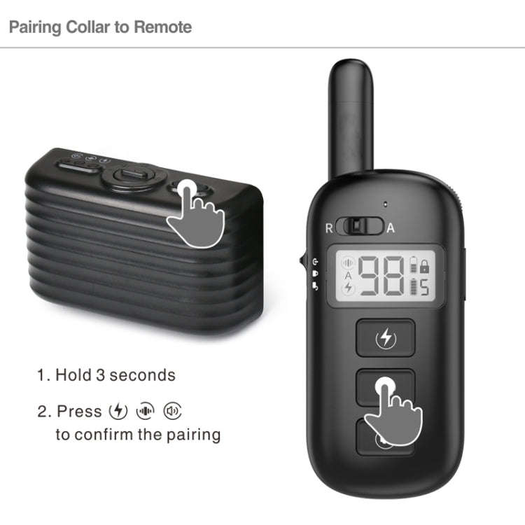 Remote Control Trainer Dog Collar Automatic Bark Stop Device, Specification: 1 Drag 3