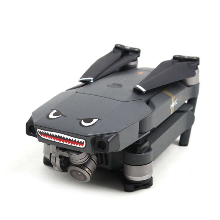 3 Sets Drone Shark Emoticon Body Sticker Battery Sticker(Blue Black)
