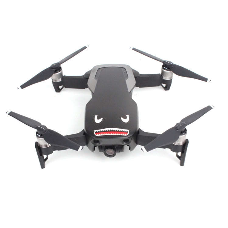 3 Sets Drone Shark Emoticon Body Sticker Battery Sticker(Blue Black)