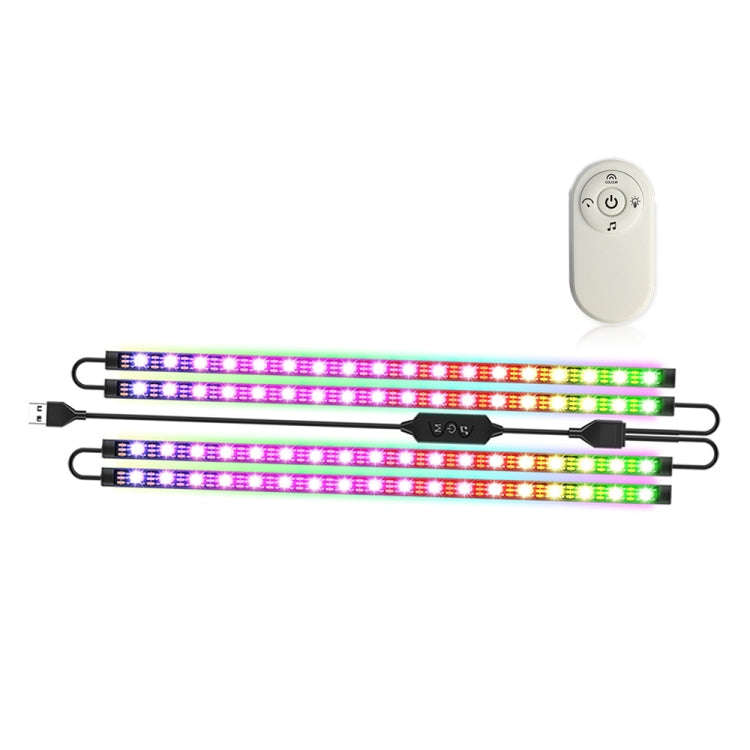 SKS-JZ-10 Symphony Car USB Foot Atmosphere Light(76 Lights)