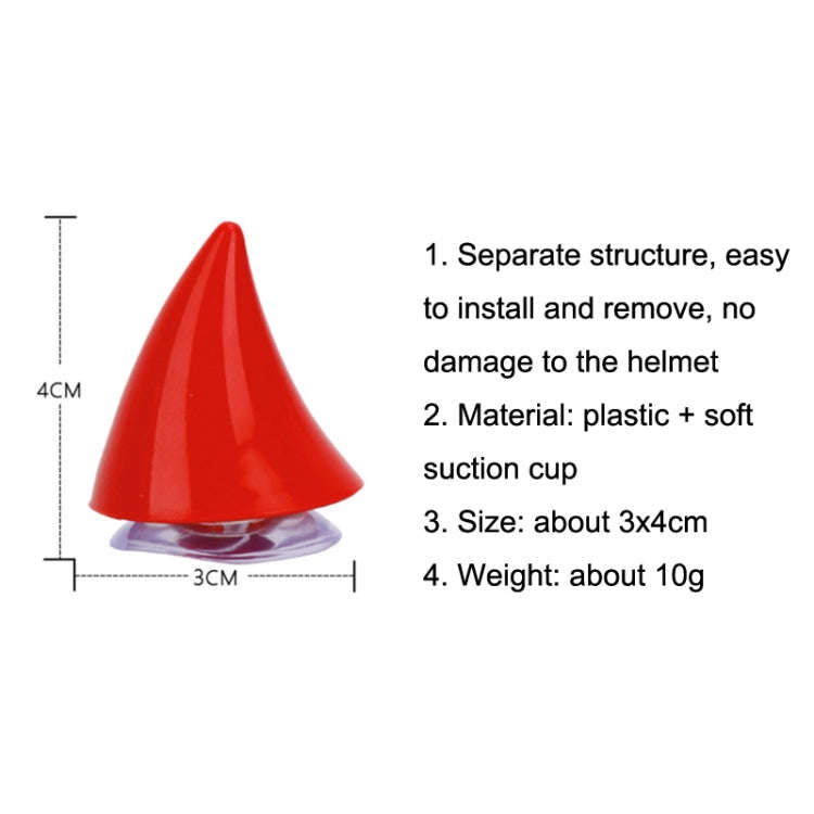 2pcs /Pair Motorcycle Helmet Devil Sucker Decoration, Style: Wing (Red)