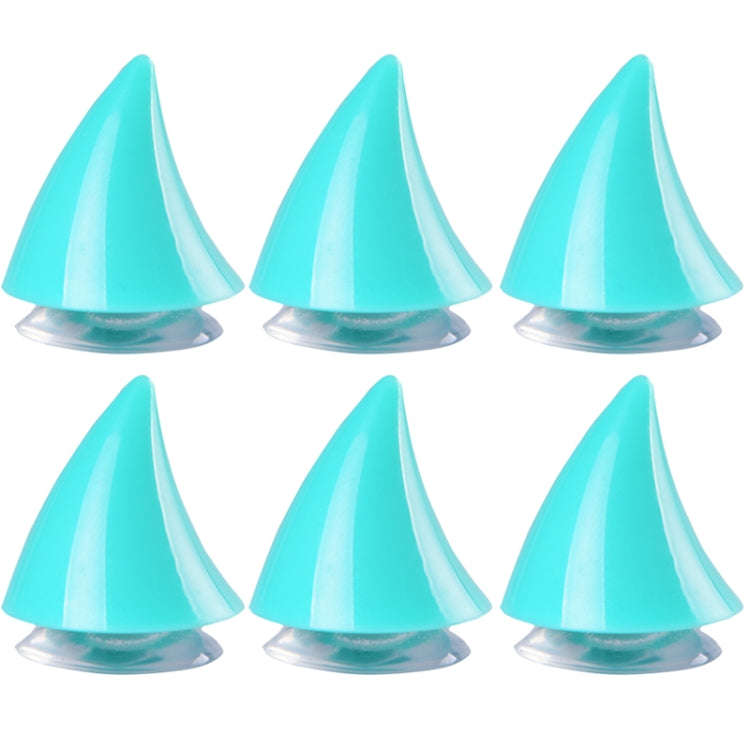 2pcs /Pair Motorcycle Helmet Devil Sucker Decoration, Style: Small Horns (Light Blue)