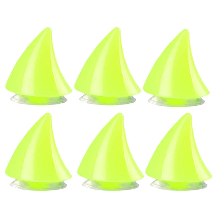 2pcs /Pair Motorcycle Helmet Devil Sucker Decoration, Style: Small Horns (Fluorescent Green)