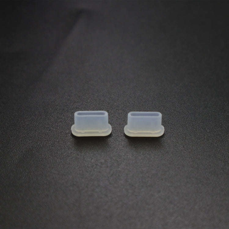 2 Sets Drone Body Remote Control Charging Port Dust Plug for DJI Mini 3 Pro(Transparent)