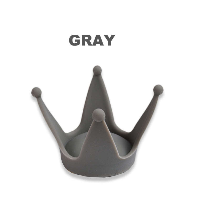 2PCS Motorcycle Crown Sucker Helmet Decoration(Gray)