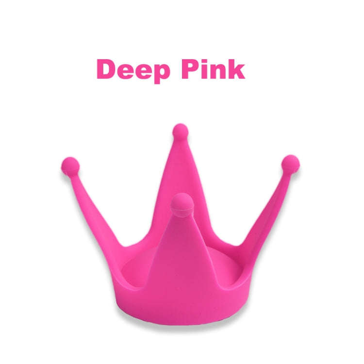 2PCS Motorcycle Crown Sucker Helmet Decoration(Peach Red)