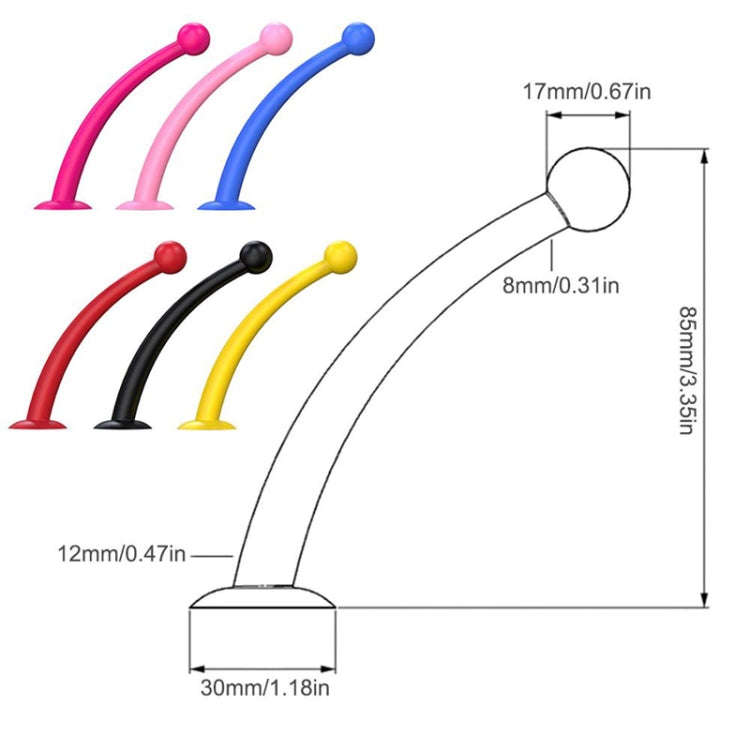 4PCS Motorcycle Helmet Soft Silicone Tentacle Sucker Decoration(Black)