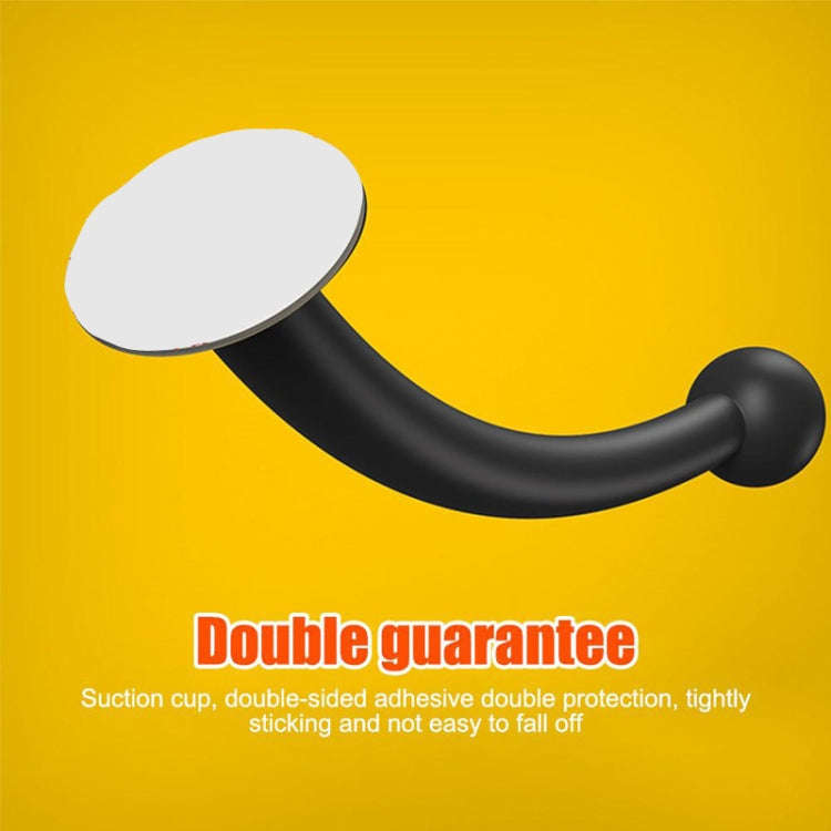 4PCS Motorcycle Helmet Soft Silicone Tentacle Sucker Decoration(Black)