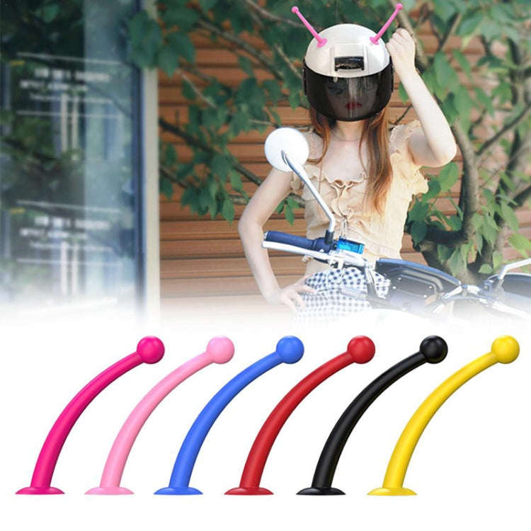 4PCS Motorcycle Helmet Soft Silicone Tentacle Sucker Decoration(Black)