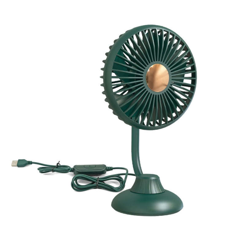 F502 Mini Hose Small Fan Car USB Fan(Green)