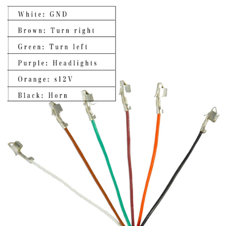 3 In 1 Switch Mountain Car Skateboard Horn Headlights Turn Switch(36V)