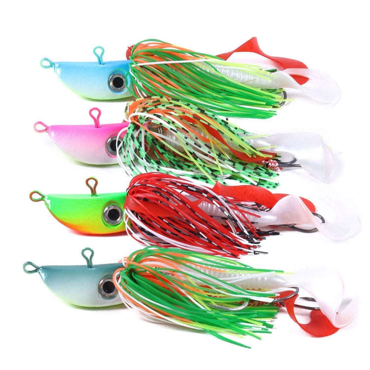 HENGJIA JIG Fish Head Beard Lead Hook, Specification: 100G(No. 4)