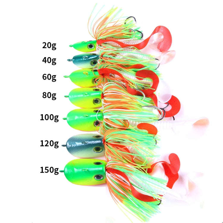 HENGJIA JIG Fish Head Beard Lead Hook, Specification: 100G(No. 4)