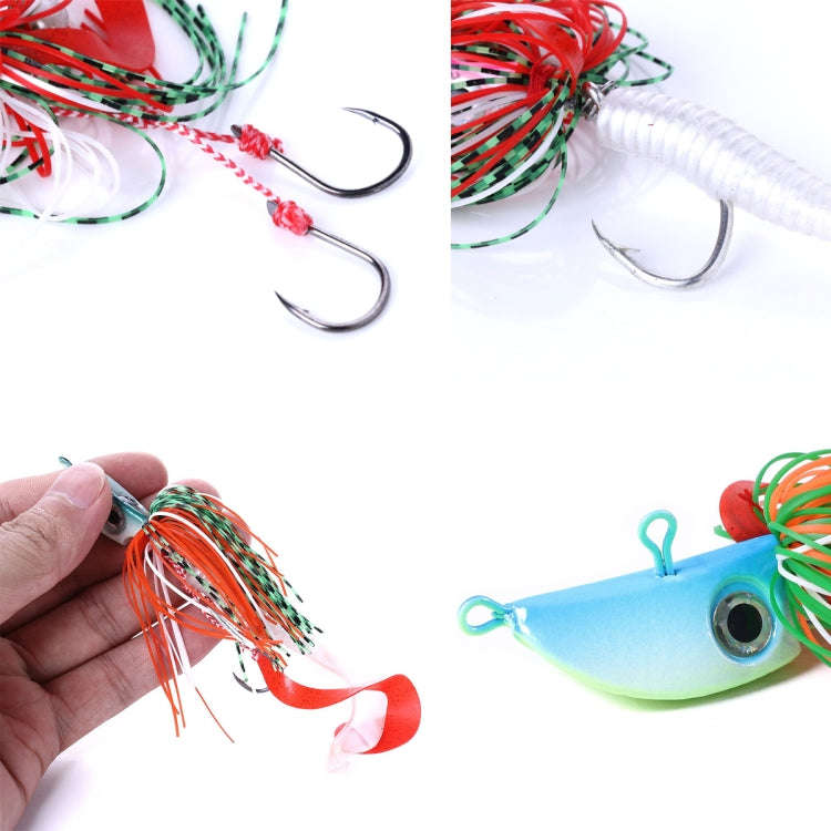 HENGJIA JIG Fish Head Beard Lead Hook, Specification: 100G(No. 4)